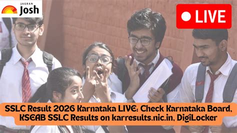 SSLC Karnataka Result 2026 LIVE: OUT, Check Karnataka Board, KSEAB SSLC ...