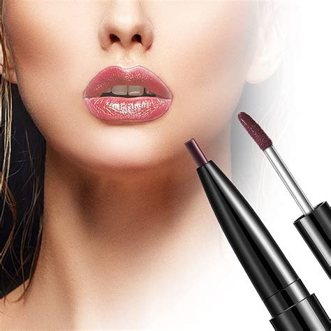 Buy Double-headed dumb lip lip liner waterproof lip liner stick pen lip ...
