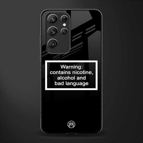 Warning Sign Black Edition Phone Case for Samsung Galaxy S21 Ultra | G ...
