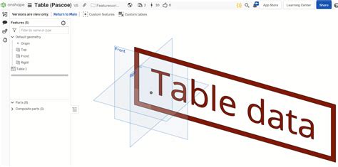 Image result for Onshape Table Tutorial