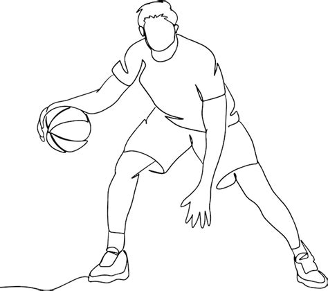 Basketball Line Drawing 的图像结果