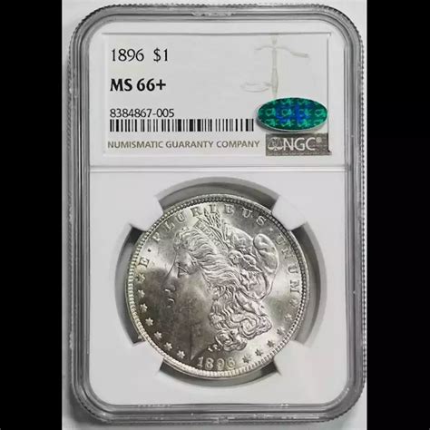 1896 Morgan Silver Dollar NGC MS-66+ CAC - Bob Paul Rare Coins