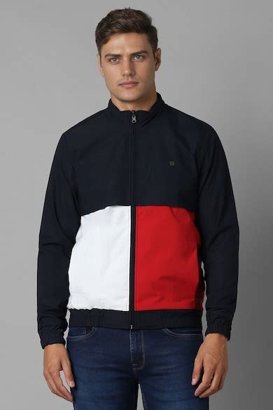 Buy Men Casual Navy Print Jacket Online - 40020653 | Louis Philippe