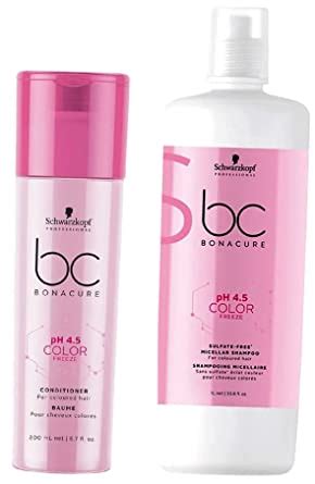 Schwarzkopf Professional Bonacure Ph 4.5 Color Freeze Shampoo, 1L and ...