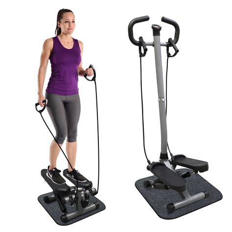 RICAN Steppers for Exercise, Mini Stair Stepper with Resistance Bands ...