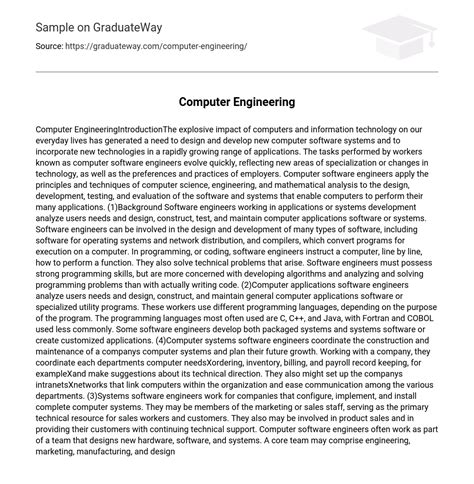 Image result for Computer Engineering Writing
