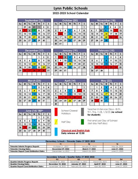 Lynn Public Schools Calendar 2024 - Schoolcalendars.net