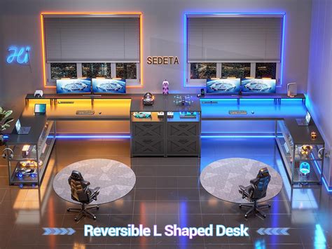 SEDETA 67 L Shaped Desk with Drawers, Computer India | Ubuy