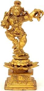 Buy Exotic India Baby Krishna - Brass Sculpture Online at Low Prices in ...