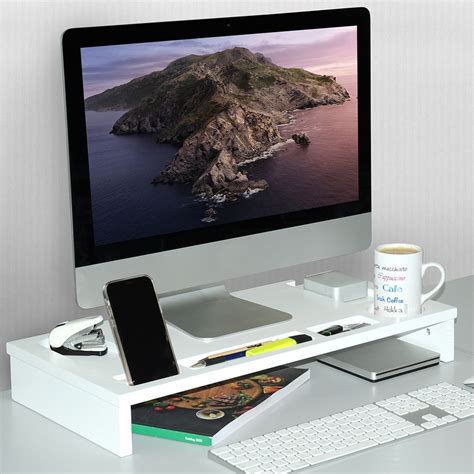 KESPER Monitorständer weiß, 60 x 30 x 8,5 cm, | Kaufland.de