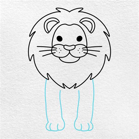 Lion Drawing Pictures For Kids