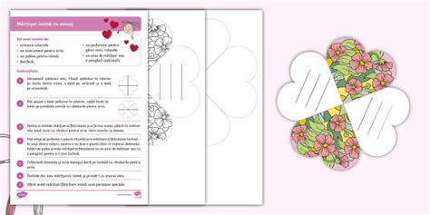 1 Martie Mărțișor inimă cu mesaj Felicitare AVAP