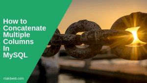 How to Combine Two Columns in MySQL 的图像结果