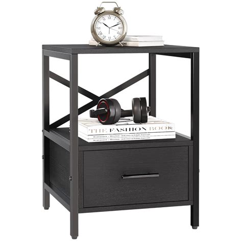 ODIKA End Table with Drawer, Side Tables with Storage, Nightstand ...