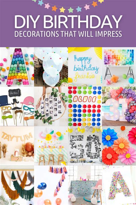 DIY Birthday Decoration Ideas for an Unforgettable Party - DIY Candy