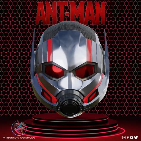 Buy Ant Man 3 Quantumania Helmet 3d Print File STL Online in India - Etsy