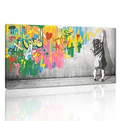 Yatsen Bridge Modern Graffiti Canvas Wall Art Banksy Style The India | Ubuy