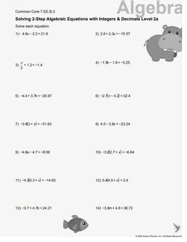 Image result for Solving a Two Step Equation with Integers