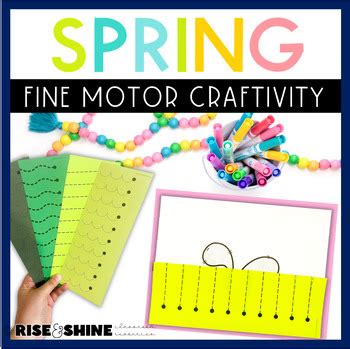 Spring Grass Cutting Tracing Practice Fine Motor Craft | TPT