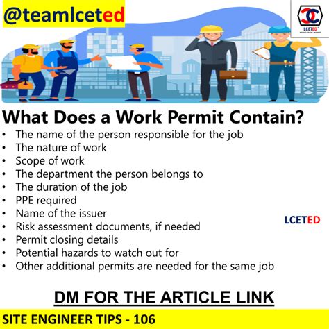 What Is a Work Permit? Types of Work permit used in Construction work ...