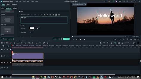 Image result for Filmora X. Text Behind Object
