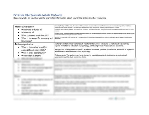 SOLUTION: Lateral reading worksheet fillable - Studypool