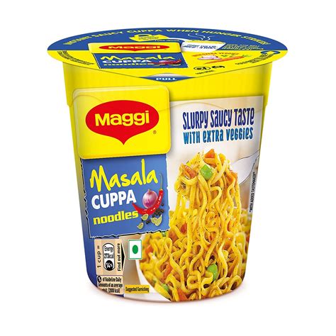 MAGGI Instant Cuppa Noodles, Masala - 70.5 grams Pack | New Recipe ...