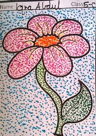 Dot Art Flowers