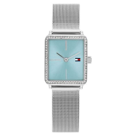 Buy Online Tommy Hilfiger Quartz Analog Blue Dial Silver Stainless ...