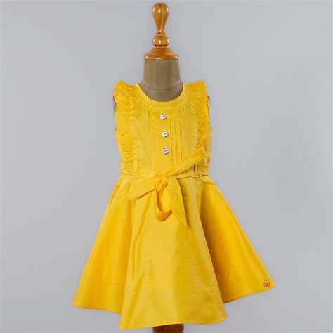 Buy Yellow Ruffled Frock for Girls – Mumkins