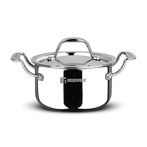 Buy Bergner Argent Junior Chef Triply Stainless Steel 12cm (800ml ...