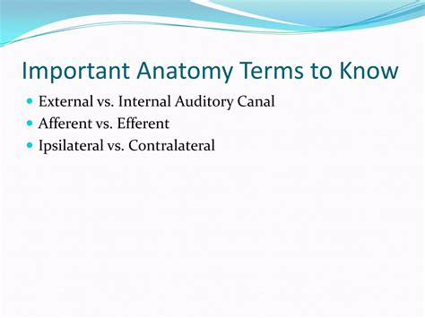 The central auditory system | PPTX