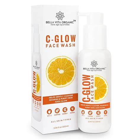 Bella Vita Organic Vitamin C-Glow Natural Face Wash with Honey, Aloe ...