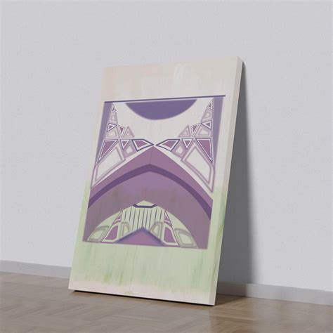 Vibrant Purple And Green Art Canvas Wall Painting – Nestroots