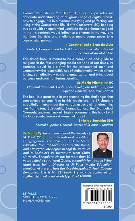 Consecrated Life in the Digital age: What every Consecrated Person sho ...