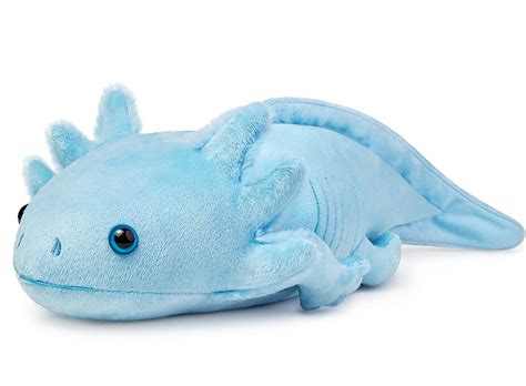 Buy Axolotl Plush - Blue Axolotl Stuffed Animal, Realistic 20" Cute ...