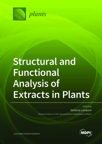 Structural and Functional Analysis of Extracts in Plants | MDPI Books