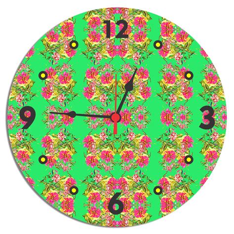 Buy Digiwind Round Wall Clock for Living Room, MDF Wood Quartz Wall ...