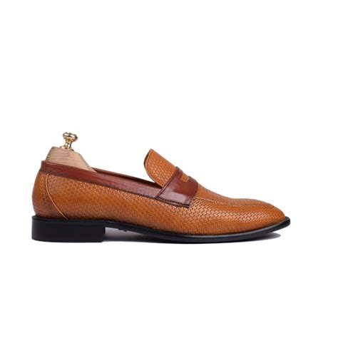 Penny Weaved Leather Loafer