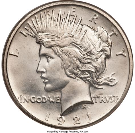 1921 $1 Satin PR64 NGC.... Proof Peace Dollars | Lot #2657 | Heritage ...