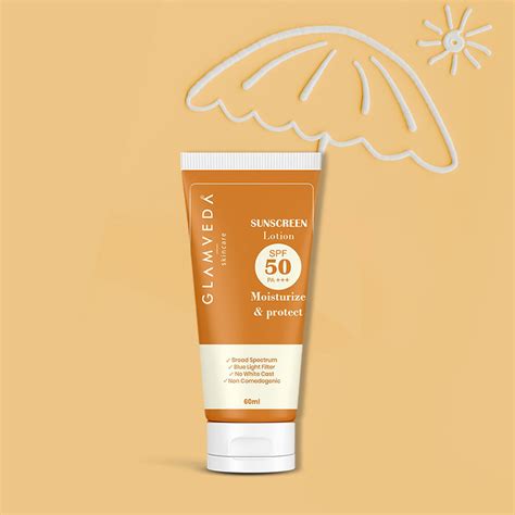 Glamveda Hybrid Sunscreen Lotion Spf 50 PA+++ | Ultra lightweight ...
