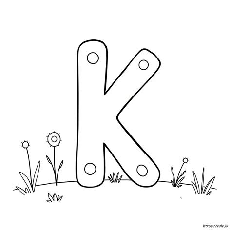 Letter K Coloring Sheet