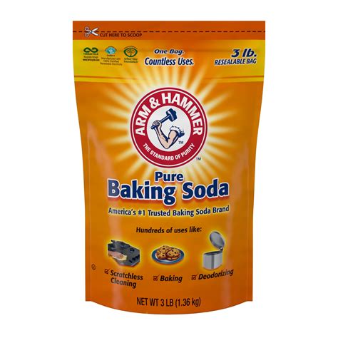 Arm Hammer Pure Baking Soda, 3 lbs - Walmart.com