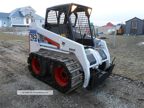 2001 763 G Bobcat Skid Steer Steel Track Loader