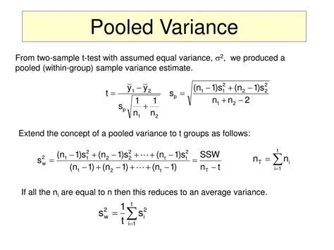Pooled Variance Symbol 的图像结果