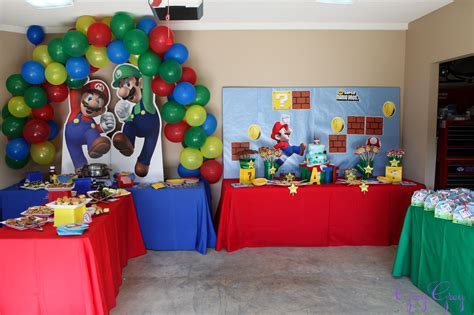 Super Mario Birthday Party Decorations - Michael Lewandowski Bruidstaart