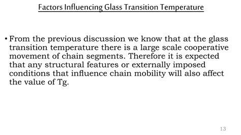 Glass transition temperature (tg) | PPTX