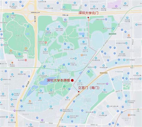 【公告】2020年深圳大学“校长杯”定向越野挑战赛_地图