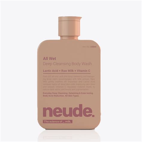 Buy Neude Gentle Daily Body Wash Shower Gel (250ml), Milk, Lactic Acid ...