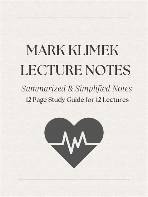 Mark K 12 Page Summarized Notes NCLEX - Etsy